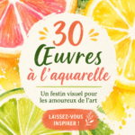 Une belle collection d'œuvres à l'aquarelle exposées sur un mur.