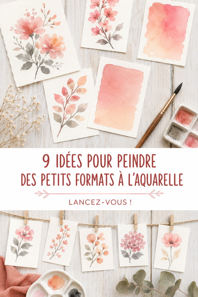 Peinture aquarelle originale sur papier