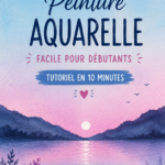 Image d'une peinture aquarelle colorée réalisée par un débutant