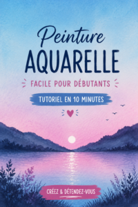 Image d'une peinture aquarelle colorée réalisée par un débutant