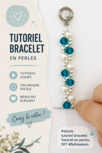 Un bracelet en perles colorées sur un fond lumineux, symbolisant le projet DIY
