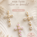 Bijoux personnalisés avec croisements en perles colorées