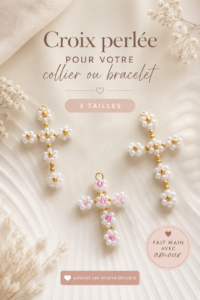 Bijoux personnalisés avec croisements en perles colorées