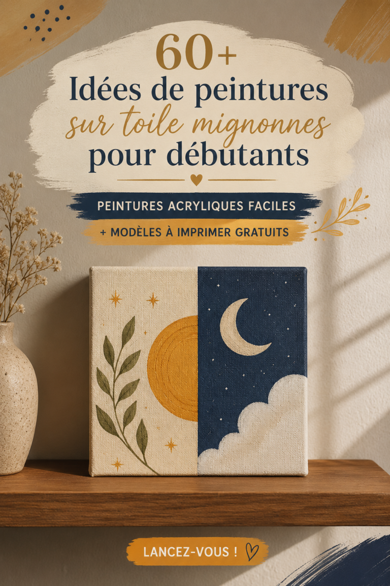60 idées de peinture sur toile pour débutants - Scene-artistique.fr