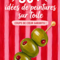 Peinture sur toile avec des motifs floraux colorés