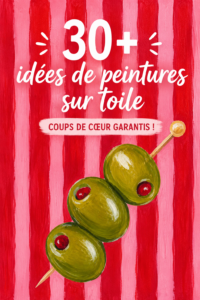 Peinture sur toile avec des motifs floraux colorés