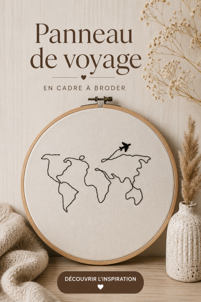 Un magnifique tableau d'inspiration entièrement décoré avec des images de voyages et des souvenirs créatifs.