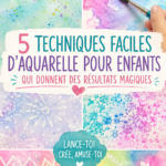 Enfants peignant des aquarelles colorées en pleine création