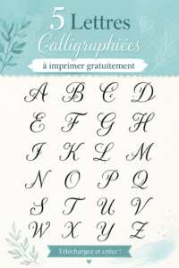 Modèles d'alphabet calligraphié à imprimer gratuitement