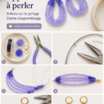 Image de magnifiques bijoux en perles faits main créés avec soin.