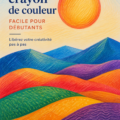 Femme utilisant des crayons de couleur pour créer une œuvre d'art colorée