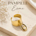 Bague Pampille Esme mise en valeur, un bijou élégant et intemporel