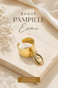 Bague Pampille Esme mise en valeur, un bijou élégant et intemporel