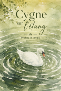 Un cygne majestueux nageant sur un étang paisible, mettant en avant la beauté de la nature.