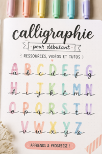 Un ensemble d’outils de calligraphie et de lettres élégamment calligraphiées.