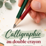 Image de calligraphie double avec des lettres artistiques