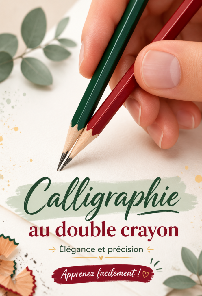 Image de calligraphie double avec des lettres artistiques