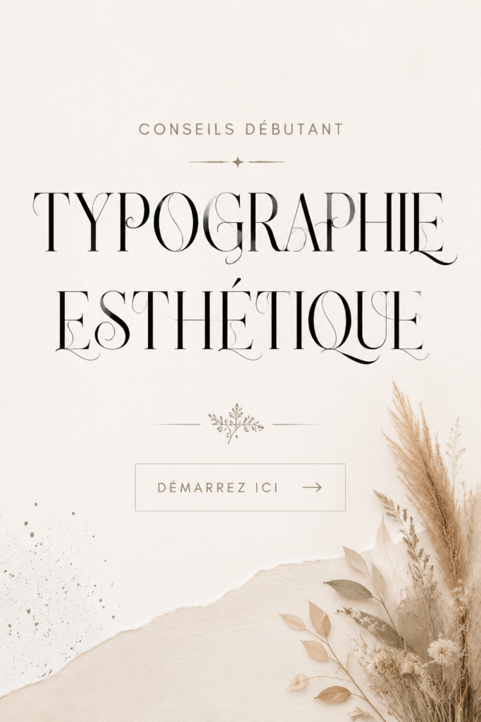 Exemples de polices esthétiques sur fond pastel