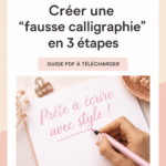 Un exemple de fausse calligraphie sur un fond décoratif.