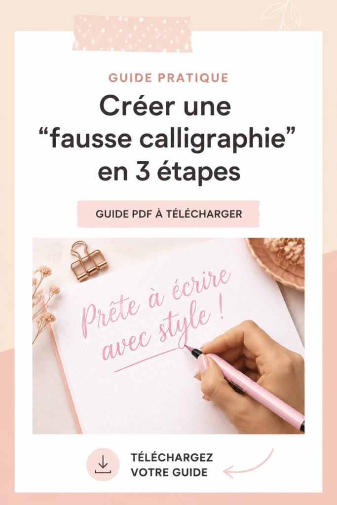 Un exemple de fausse calligraphie sur un fond décoratif.