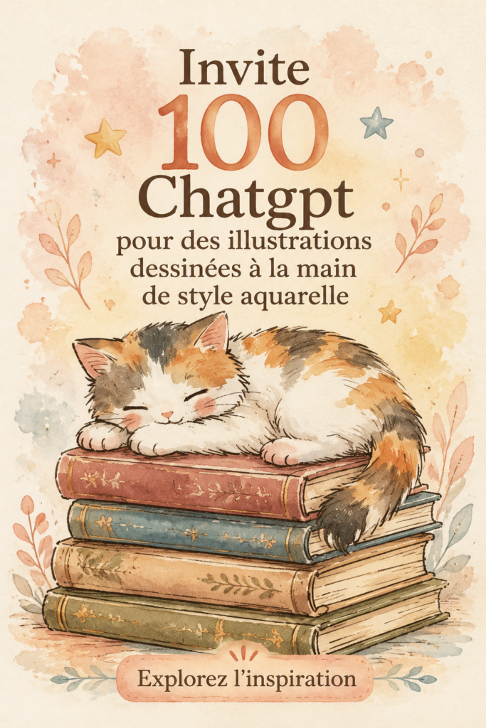 Un aquarelle colorée illustrant des paysages naturels, réalisée avec l'aide de ChatGPT