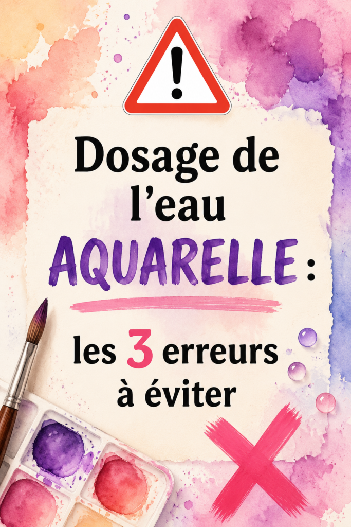 Artiste ajustant le dosage d'eau pour la peinture à aquarelle