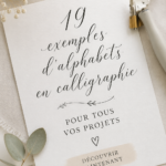 Exemples variés d'alphabets calligraphiés sur papier, illustrant la créativité