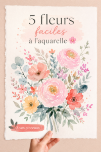 Une illustration de fleurs peintes à l'aquarelle, montrant la diversité des couleurs et des formes.