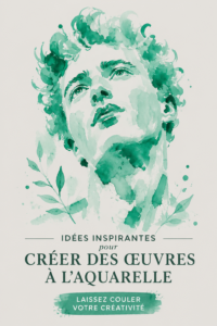 Peintures à l'aquarelle avec des fleurs et des paysages colorés, mettant en valeur des techniques artistiques.
