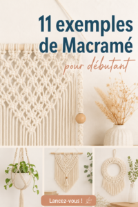 Modèle de macramé facile à réaliser, idéal pour débutants