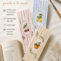 Marque-pages aquarelle peints à la main avec des motifs colorés