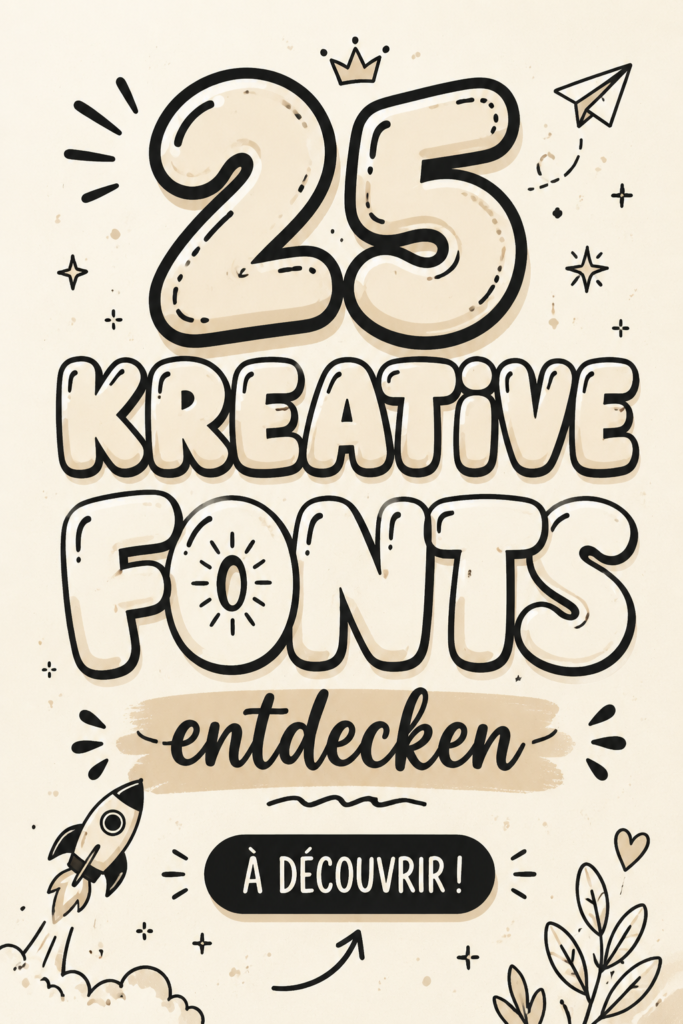 Sélection de polices créatives illustrant la diversité typographique