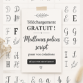 Sélection de polices d'écriture script élégantes à télécharger gratuitement.