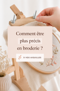 Une brodeuse concentrée sur son travail avec des fils colorés