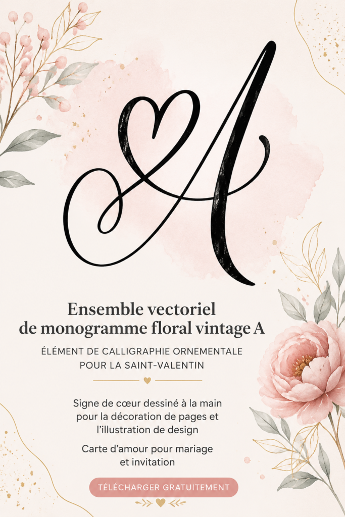 éléments floraux vintage pour designs et invitations
