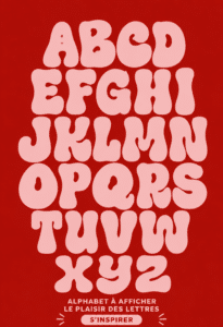 Un exemple de handlettering illustrant les techniques de Carolin Magunia avec des lettres artistiques.