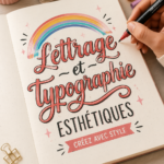 Un exemple de lettering créatif avec une typographie esthétique.