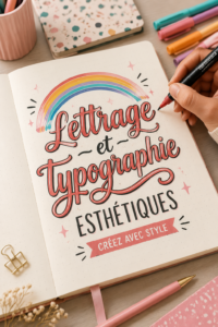 Un exemple de lettering créatif avec une typographie esthétique.
