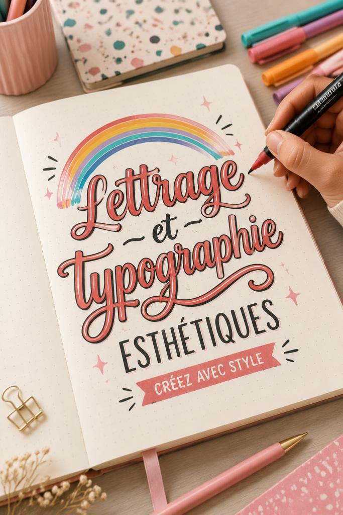 Un exemple de lettering créatif avec une typographie esthétique.