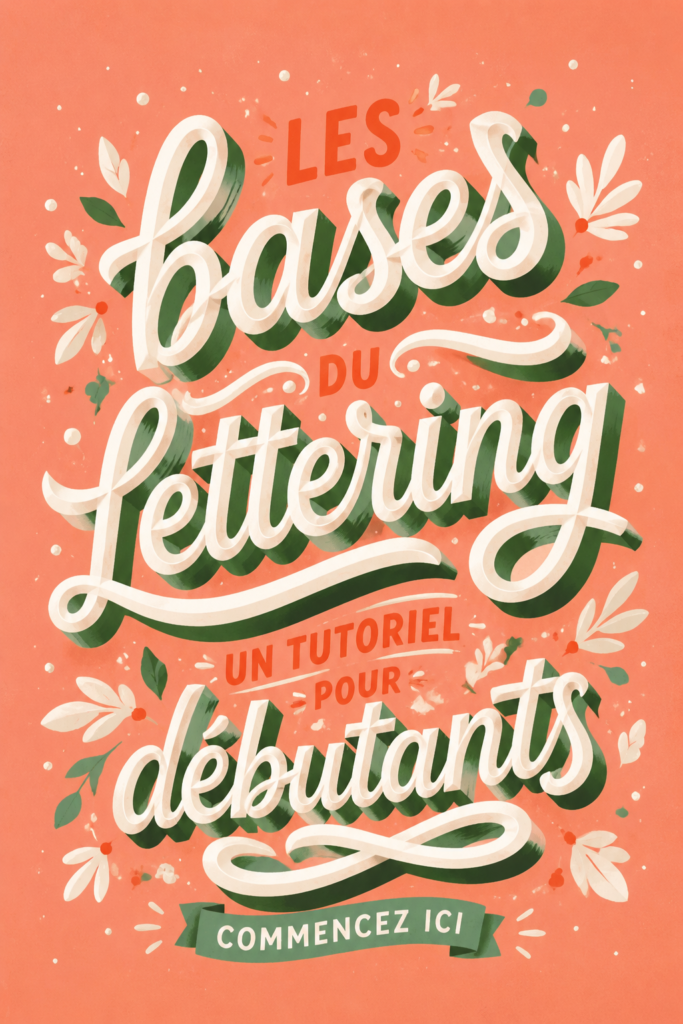 Une main dessinant des lettres élégantes en calligraphie sur un papier