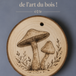 Création en bois sur une table, illustrant l'art du bricolage