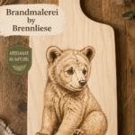 Un exemple de décoration en Brandmalerei sur bois