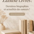 Collage de couvertures de biographies d'auteurs récents