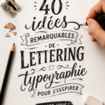 Designs typographiques créatifs affichant une diversité de styles et de couleurs.
