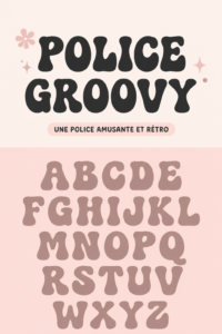 Un aperçu de polices de caractères amusantes et colorées.