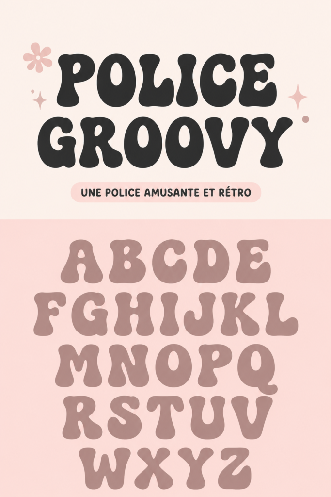 Un aperçu de polices de caractères amusantes et colorées.