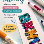 Exemple de handlettering avec un brushpen et un marqueur Ecoline