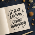 Un exemple de design typographique inspirant avec du hand-lettering.