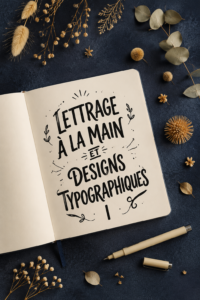 Un exemple de design typographique inspirant avec du hand-lettering.