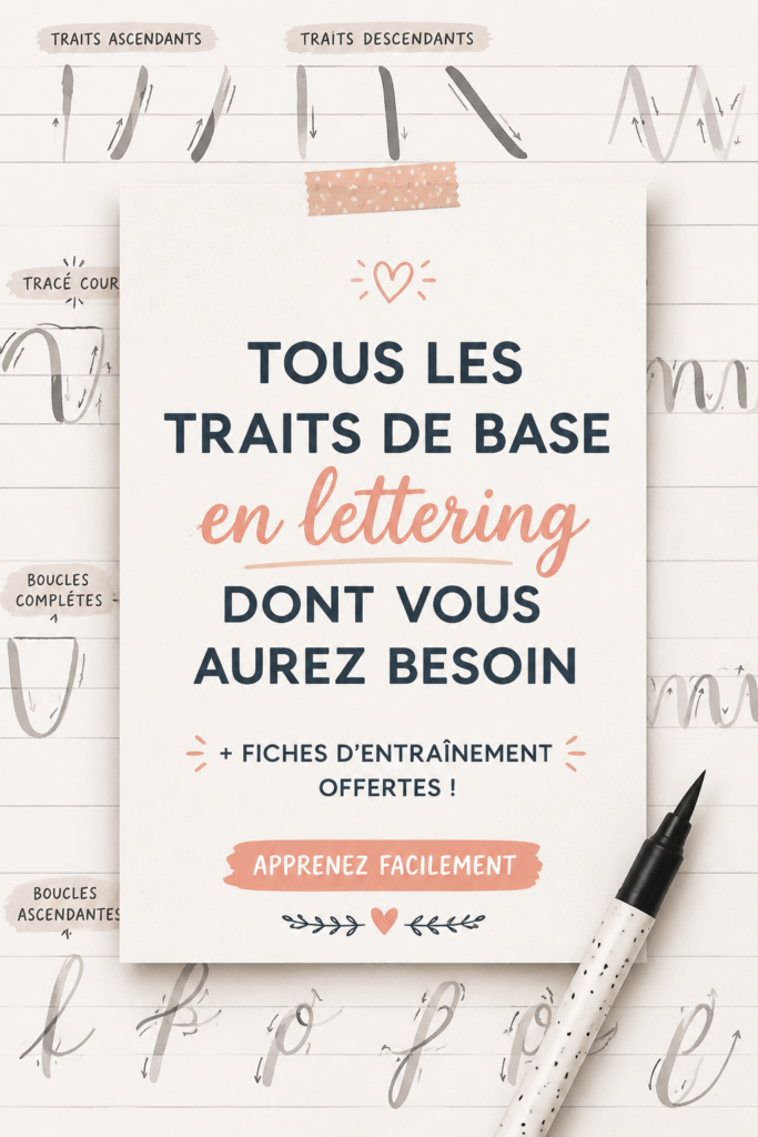 Une démonstration de lettering à la main avec différents styles de lettres dans un carnet de croquis.